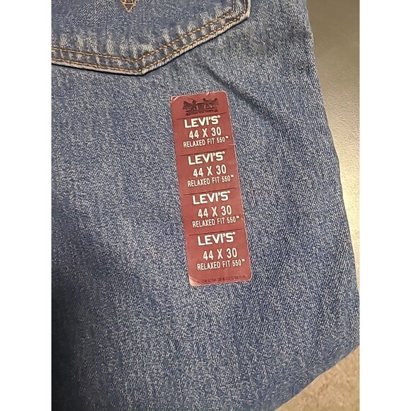 Levis 44 X 30 Mens Jeans 550 Relaxed Fit Tapered Leg Cotton Denim  NEW NWT - Picture 11 of 11